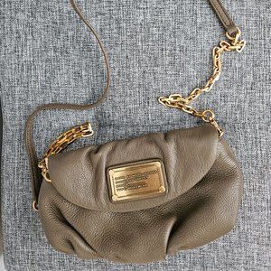 Marc Jacobs leather clutch on a chain